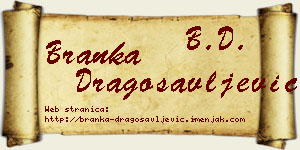 Branka Dragosavljević vizit kartica